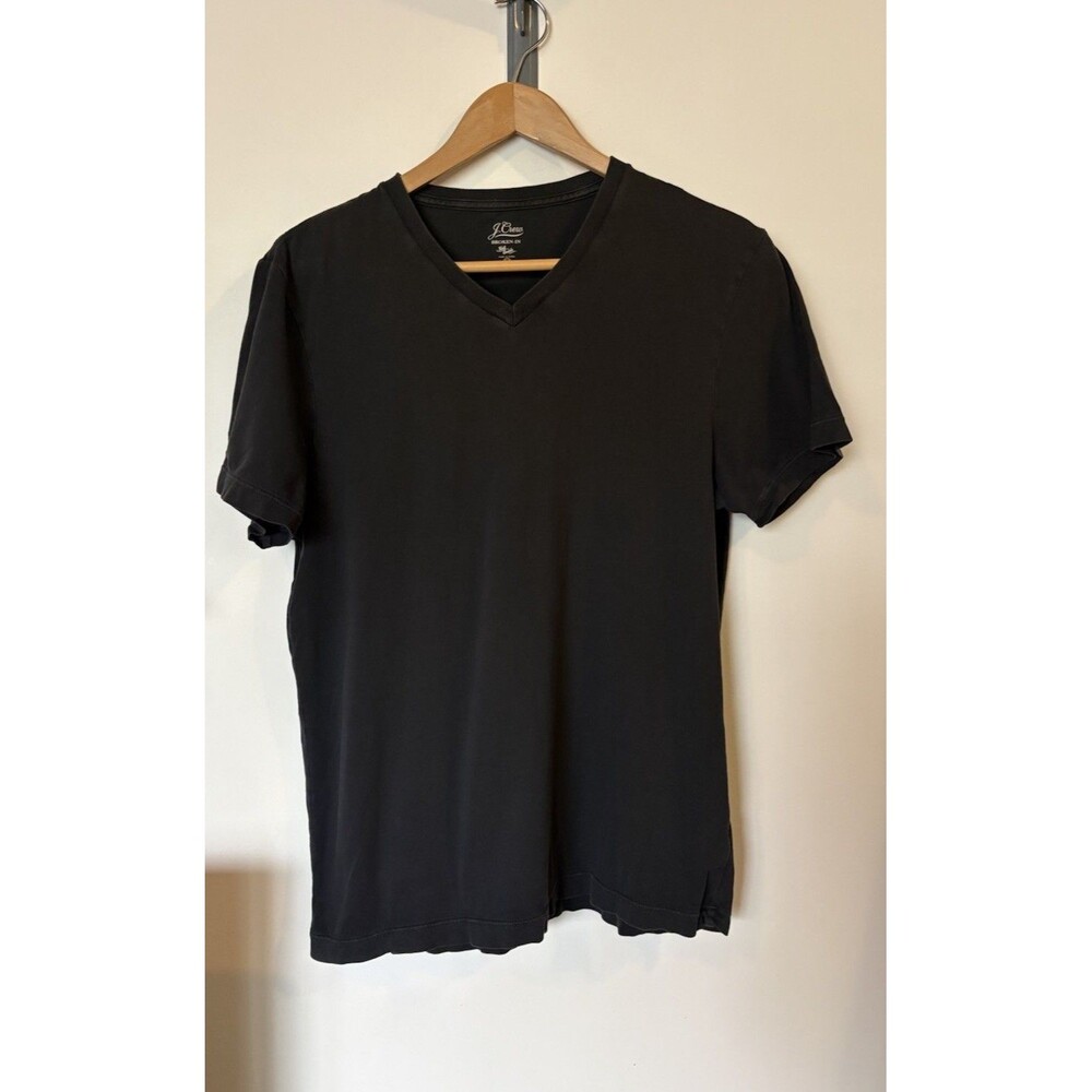 J Crew Men’s Dark Gray V Neck Broken In T Shirt Size Med